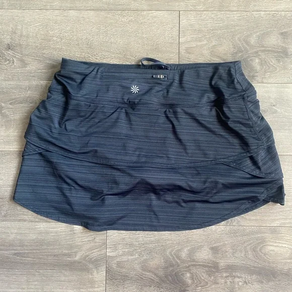Athletica Stripe Swagger Skort Tennis Skirt Medium H90 - Picture 5 of 6